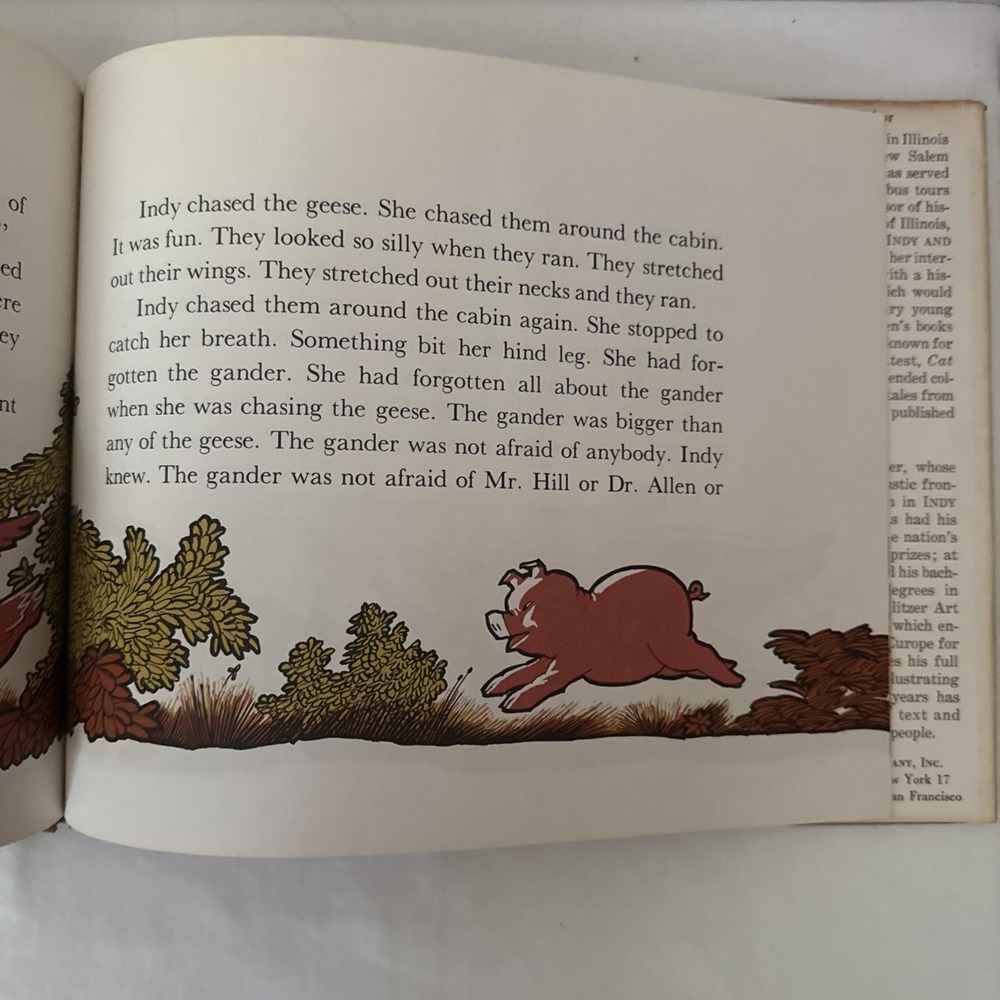 Vintage 60s Indy and Mr. Lincoln by Natalia M. Belting Children's Hardcover Book - Picture 8 of 10